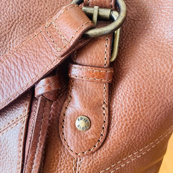 Frye Ari Cognac Leather Crossbody Bag - Picture 4 of 14
